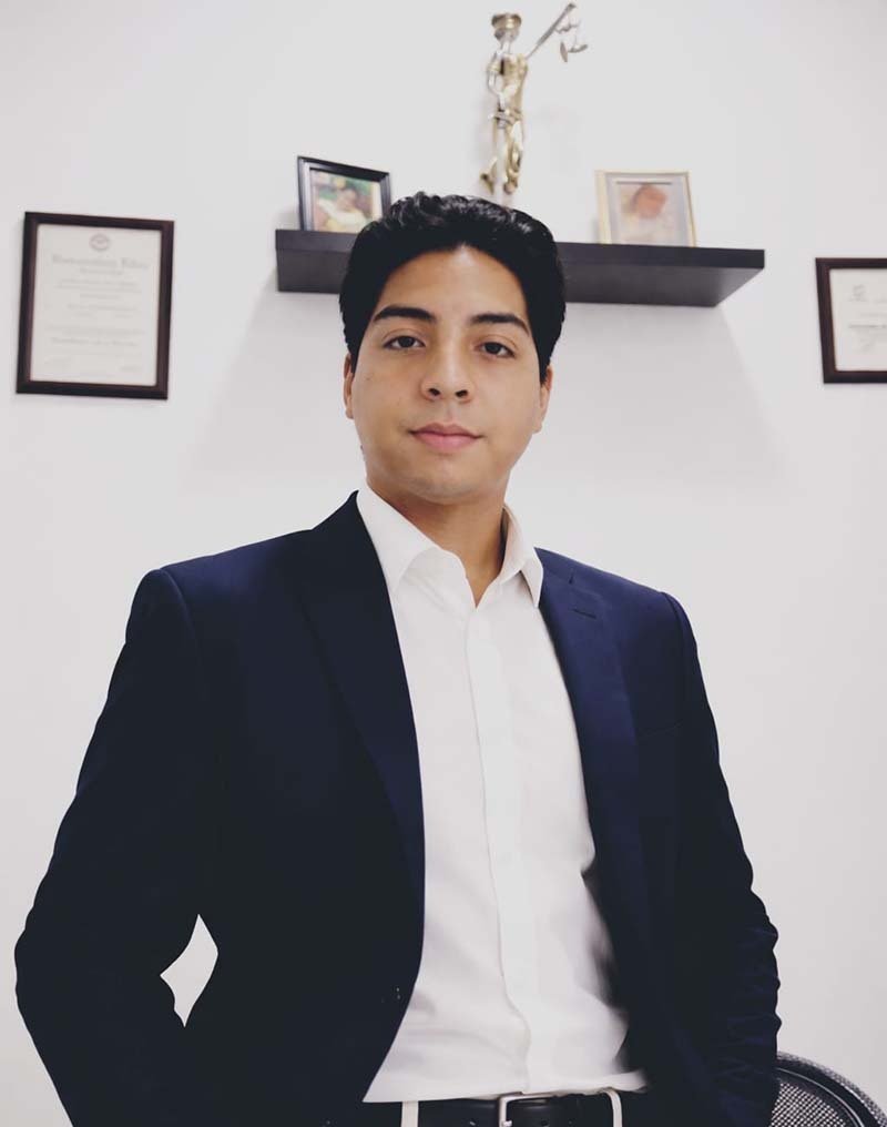Sebastián Caicedo Daza, estudiante de la facultad de Derecho