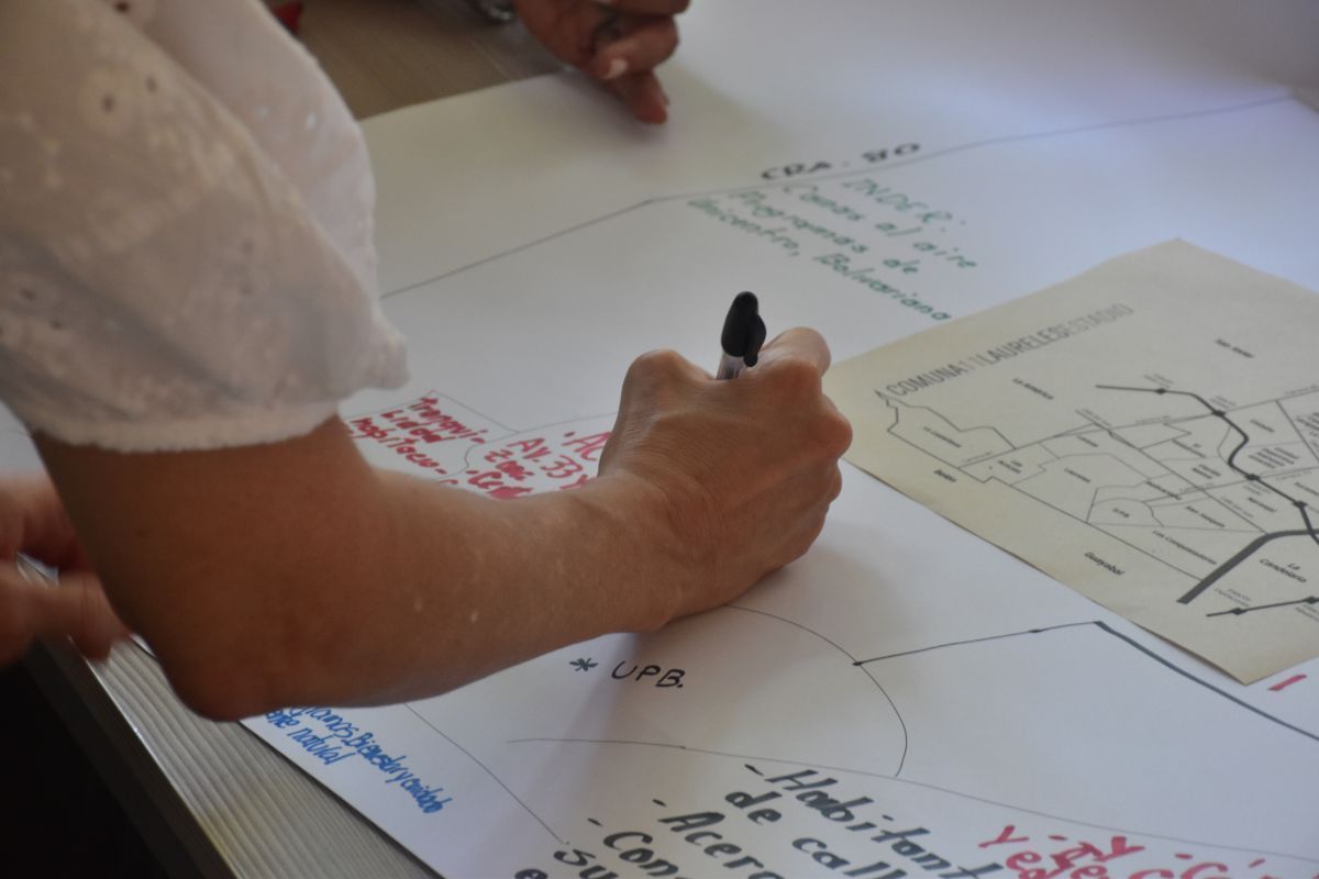 Además del foro, se realizaron actividades participativas como talleres de cocreación, mediante una herramienta conocida como “mapas parlantes”, para identificar los problemas del territorio.